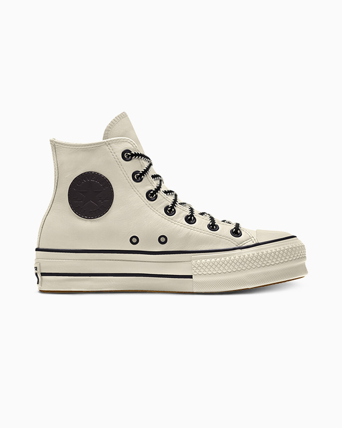 Custom Chuck Taylor All Star Lift Platform Leather By You - 173157CSP24_egret_SC