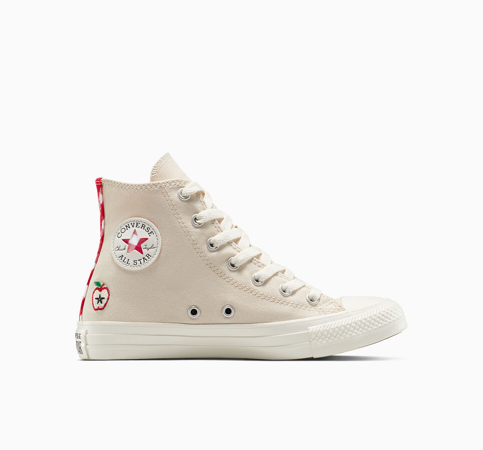Chuck Taylor All Star Checkered Accents Light Dune/Egret/Red