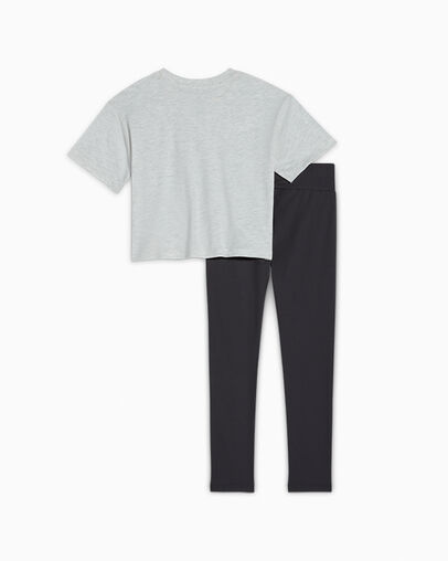 Boxy T-Shirt and Leggings Set Dark Matter, Back View