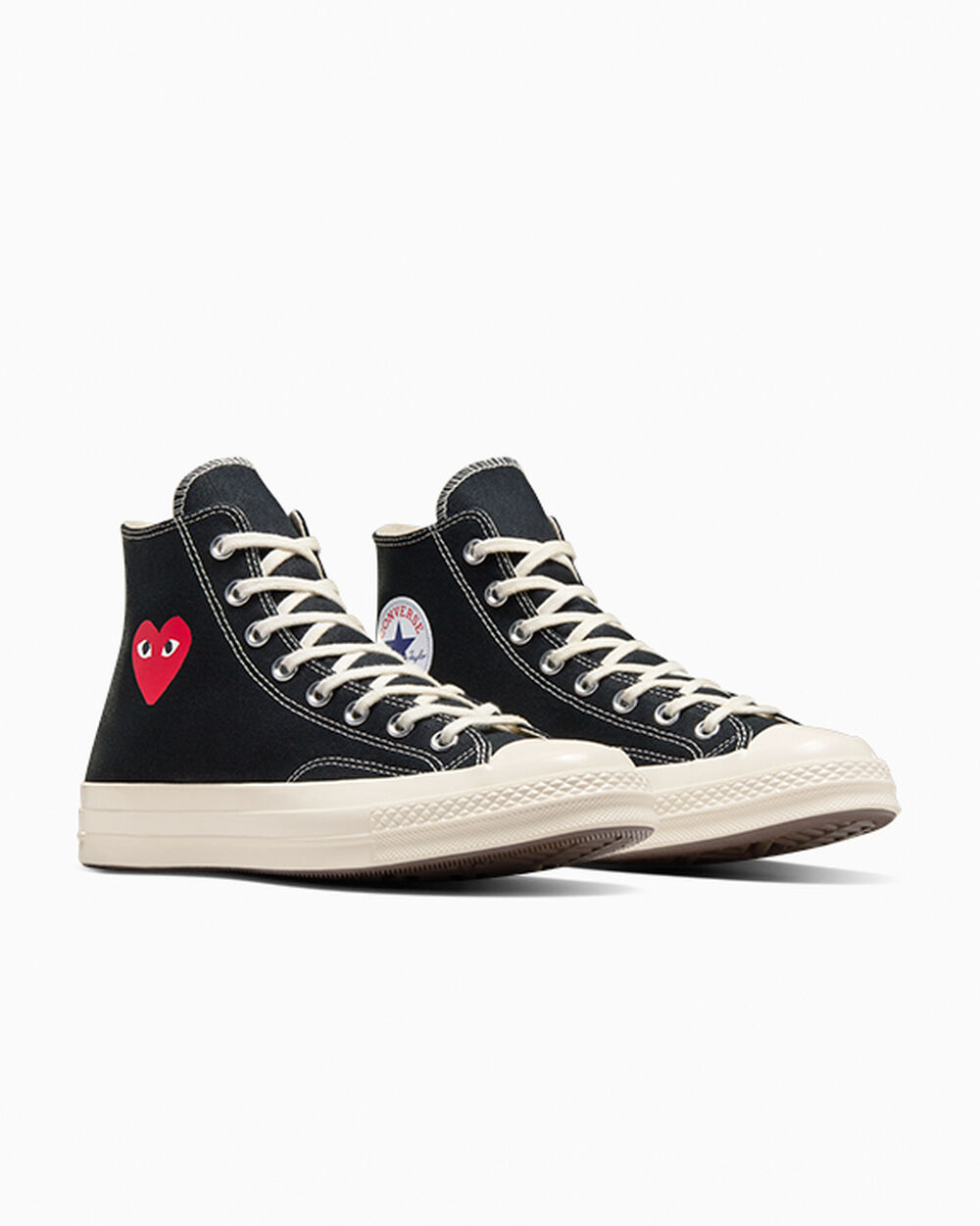 Thumbnail - PLAY Comme des Garçons Single Heart Chuck 70 Black