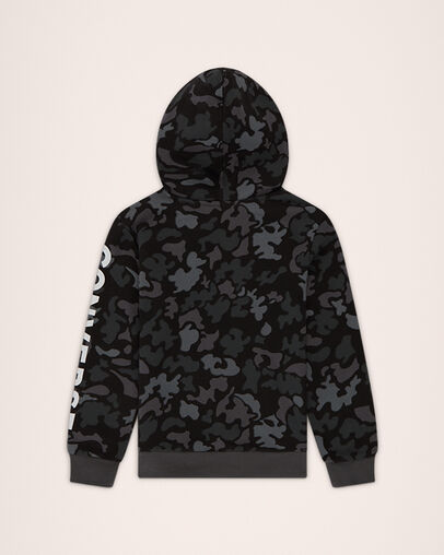 Signature Camo Hoodie Black, Back View