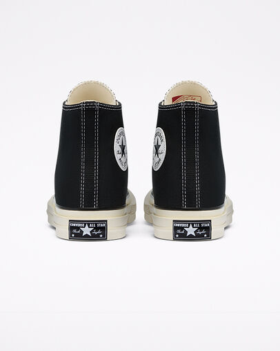 Chuck 70 Double Foxing Black, Heel View