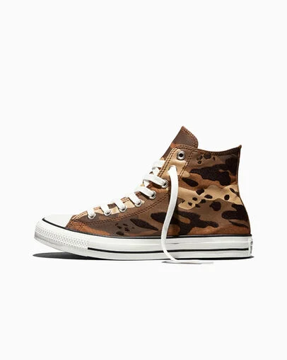Chuck Taylor All Star Wide Camo Dark Whiskey Brown/Vintage White/Black, Inner Side View