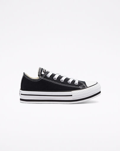 Chuck Taylor All Star Lift Platform Black/White/Black, Outer Side View