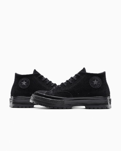 Chuck 70 National Suede Black/Black/Black, Detail Angle View