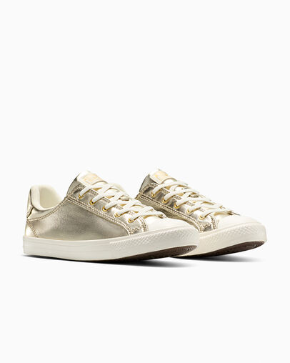 Converse Chuck Taylor All Star Dainty Metallic Gold/Egret/Gold — photo 6