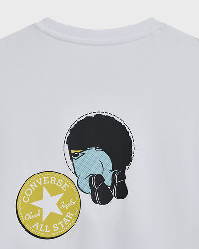 Converse x Minions T-Shirt White 10A, Detail View