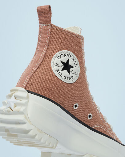 Run Star Hike Platform Tonal Marble Rose Taupe/White/Egret, Detail Angle View