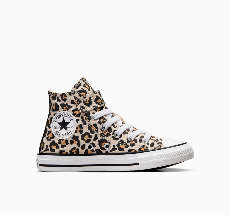 Chuck Taylor All Star Easy On Leopard Bois flott&eacute;/Noir/Blanc