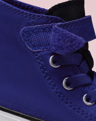 Chuck Taylor All Star Easy-On Reflective Concord/Kinetic Blue/Black, Detail Angle View