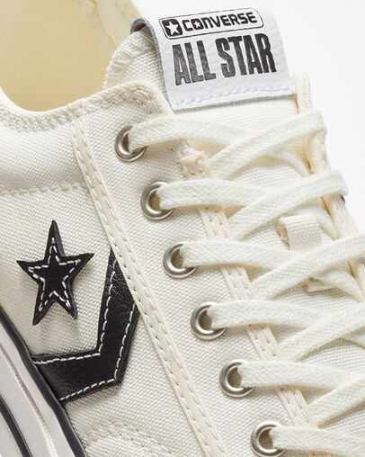 Star Player 76 Premium Canvas Vintage White/Black, Detail Angle View
