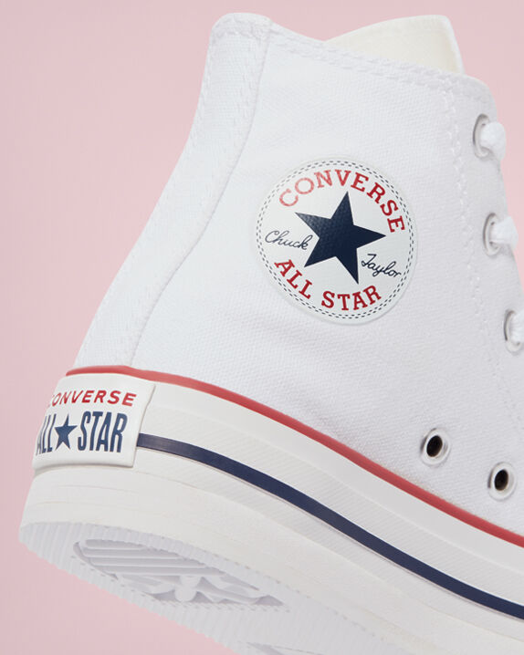 converse navy platform
