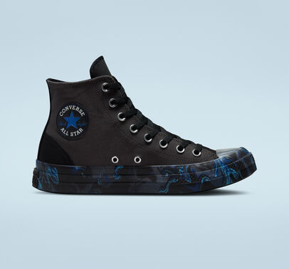 High Top Chucks Blau Mit Sternen Blaue CONVERSE Sneaker High CHUCK