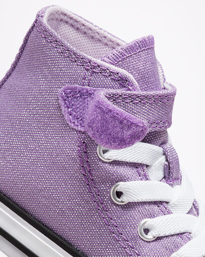 Chuck Taylor All Star 1V Undersea Glitter Pixel Purple/Pale Amethyst, Detail Angle View