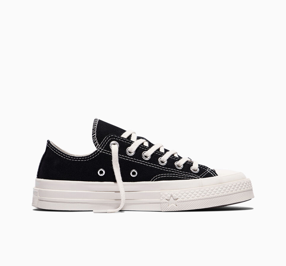 Chuck 70 X Silver Stars Black/Dull Silver/Egret