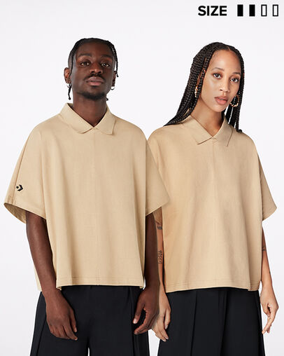 Polo Converse Shapes Kaki nomade, Front View