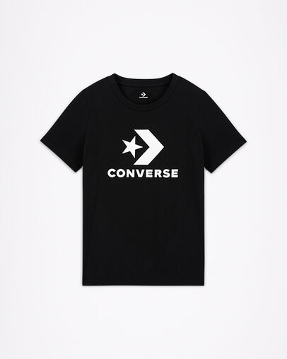 Boosted Star Chevron Tee Converse Black, Front View