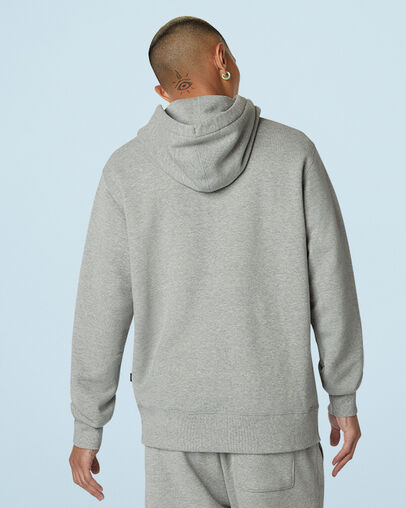 Pull-over hoodie Chuck Taylor Heritage M&eacute;lange gris vintage chin&eacute;, Back View