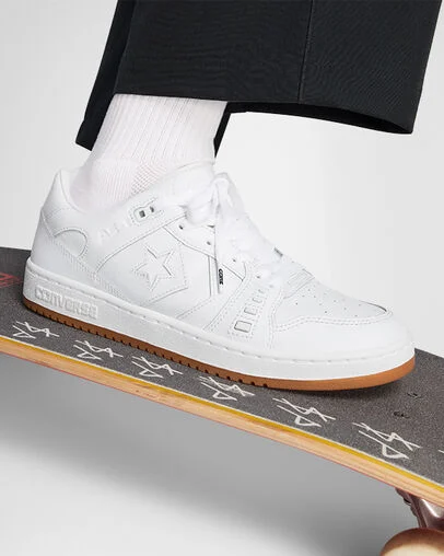 CONS AS-1 Pro Leather White/White/White, Reflective View