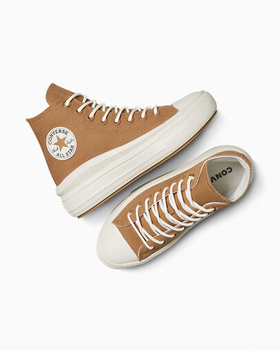 Chuck Taylor All Star Move Platform Incensed/Egret/Black, Angled View