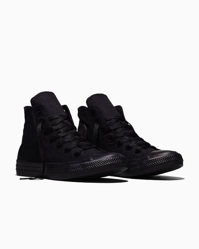 Chuck Taylor All Star Noir monochrome, Top and Side View