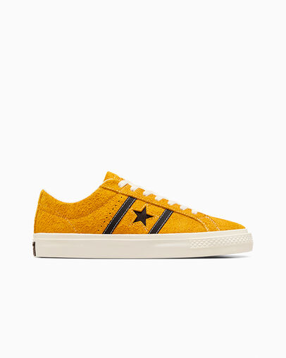 One Star Academy Pro Suede Sunflower Gold/Black/Egret, Outer Side View