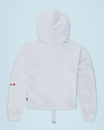 Chuck Taylor Love Pullover Hoodie White, Back View