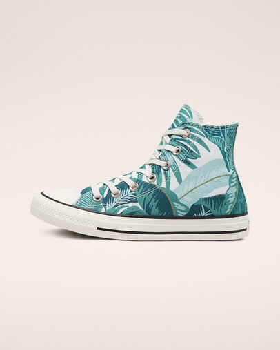 Chuck Taylor All Star Wild Florals Egret/Green/Black, Inner Side View
