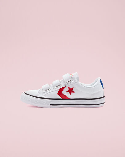 Varsity Canvas Easy-On Star Player Blanco/Rojo universitario/Azul, Inner Side View