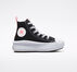 Chuck Taylor All Star Move Platform Nero/Sale rosa/Bianco