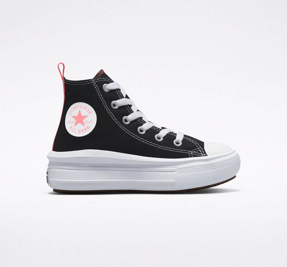 Chuck Taylor All Star Move Platform Nero/Sale rosa/Bianco