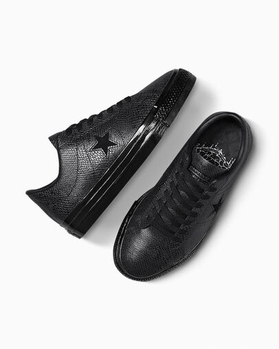 One Star Pro Jamie Platt Negro/Negro/Blanco, Angled View