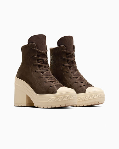 Chuck 70 De Luxe Heel Platform Coffee Break Bebida fresca/Bebida fresca, Top and Side View