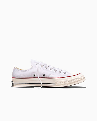 Chuck 70 Canvas White/Garnet/Egret, Outer Side View