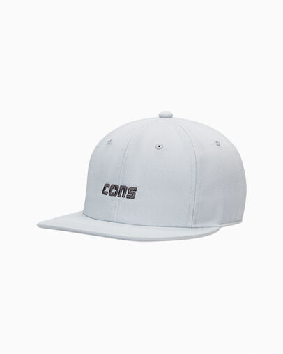 Gorra de b&eacute;isbol con seis paneles Gris lobo, Front View