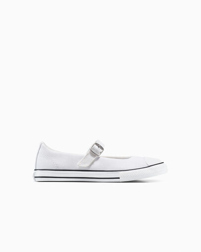 Chuck Taylor All Star Dainty Mary Jane Blanc/Noir/Blanc, Outer Side View