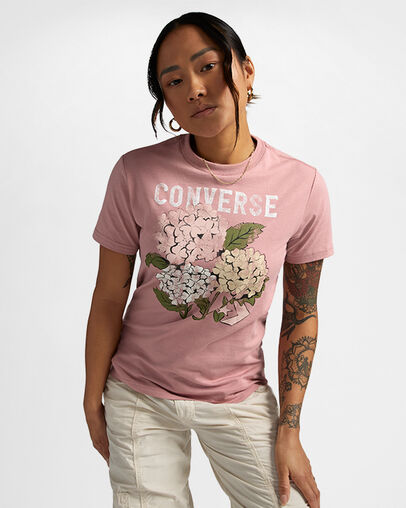 Outdoor Florals T-Shirt Night Flamingo, Front View