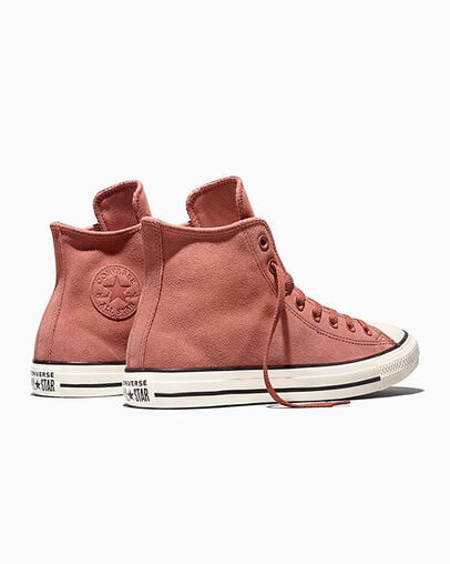 Chuck Taylor All Star Suede Burn Out Brown/Egret/Black, Heel View