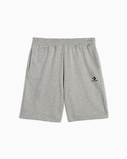 Go-To Standard Fit 9" Fleece Shorts Vintage Grey Heather, Front View