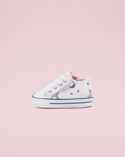 My Wish Chuck Taylor Cribster Blanco/Rosa/Plata, Inner Side View