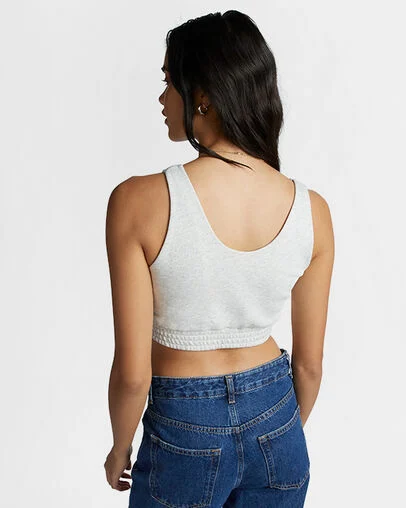 Retro Chuck Taylor Bra Top Lt Retro Grey Heather, Full Body View