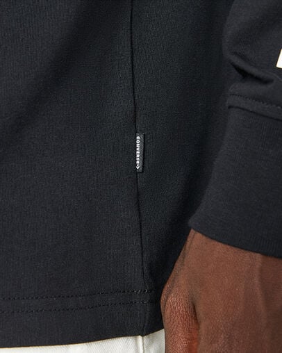 All Star Long Sleeve Tee Converse Black, Detail View