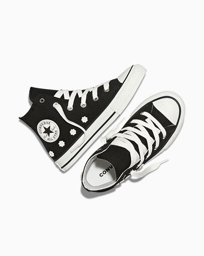 Chuck Taylor All Star Beaded Black/Vintage White/Black, Angled View