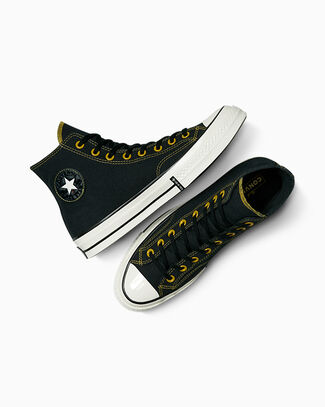 Converse Chuck 70 Gore-Tex Waterproof High-Top Shoe Canvas In Black, Size 10 - A13295C