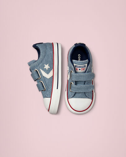 Star Player Easy-On Indigo Oxide/Vintage White, Top and Side View