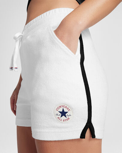 Retro Terry Shorts Blanco, Detail View