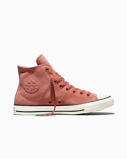 Chuck Taylor All Star Suede Burn Out Brown/Egret/Black, Outer Side View