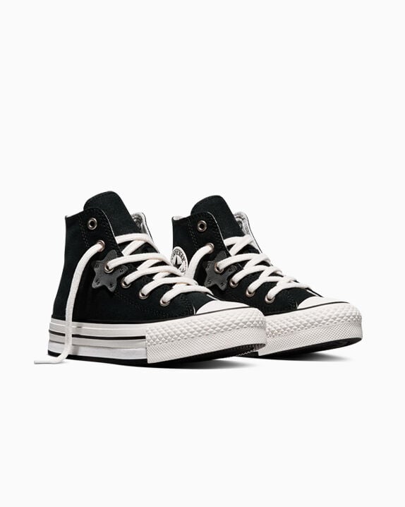 Chuck Taylor All Star EVA Lift Platform Star And Moon Black/White/Black