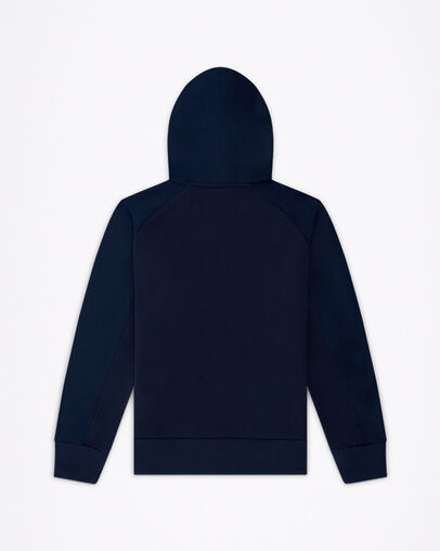 Classic Full Zip Hoodie Midnight Navy, Back View