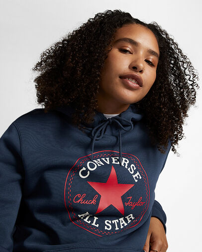 navy converse hoodie